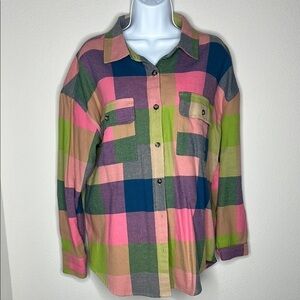 BKE Multicolor Plaid Shirt